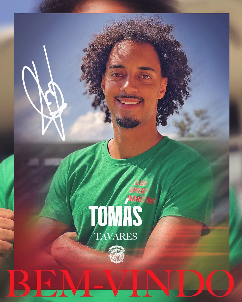 MaritimoMadeira's tweet photo. 🇵🇹 Tomás Tavares
🗒️ 25 anos
⚽ Lateral-direito
Bem-vindo! 🦁🟢🔴
#CSMaritimo #TomásTavares https://t.co/CL9UHKdQmg