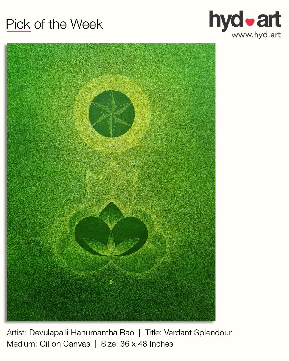hydart_gallery's tweet photo. Canvases sing green.

Verdant Splendour by Devulapalli Hanumantha Rao unites nature and consciousness.

Title: Verdant Splendour
Artist: Devulapalli Hanumantha Rao
Medium: Oil on canvas
Size: 36 x 48 inches

For more information:
https://t.co/TuiRmbI0ZC | +91 91774 05696

#hydart https://t.co/HfmzJbpObM