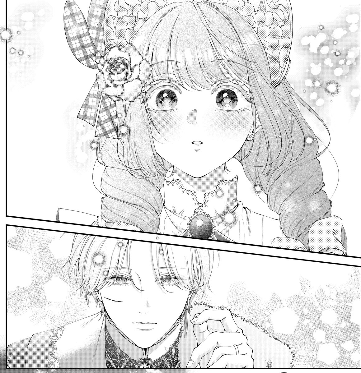 _aisk00's tweet photo. BookLive様にて
『敵国の公爵様に愛されすぎて暗殺できません！』第10話が配信されております〜📢❣️

たくさんの方に読んでいただき、連日ランキング上位入りしています…嬉しい…夢のようです🥹💕
読んでくださった皆様、本当にありがとうございます‼︎‼︎

敵国10話より、私のお気に入りシーンの完成ver.と下絵ver.を載せちゃいます🫶