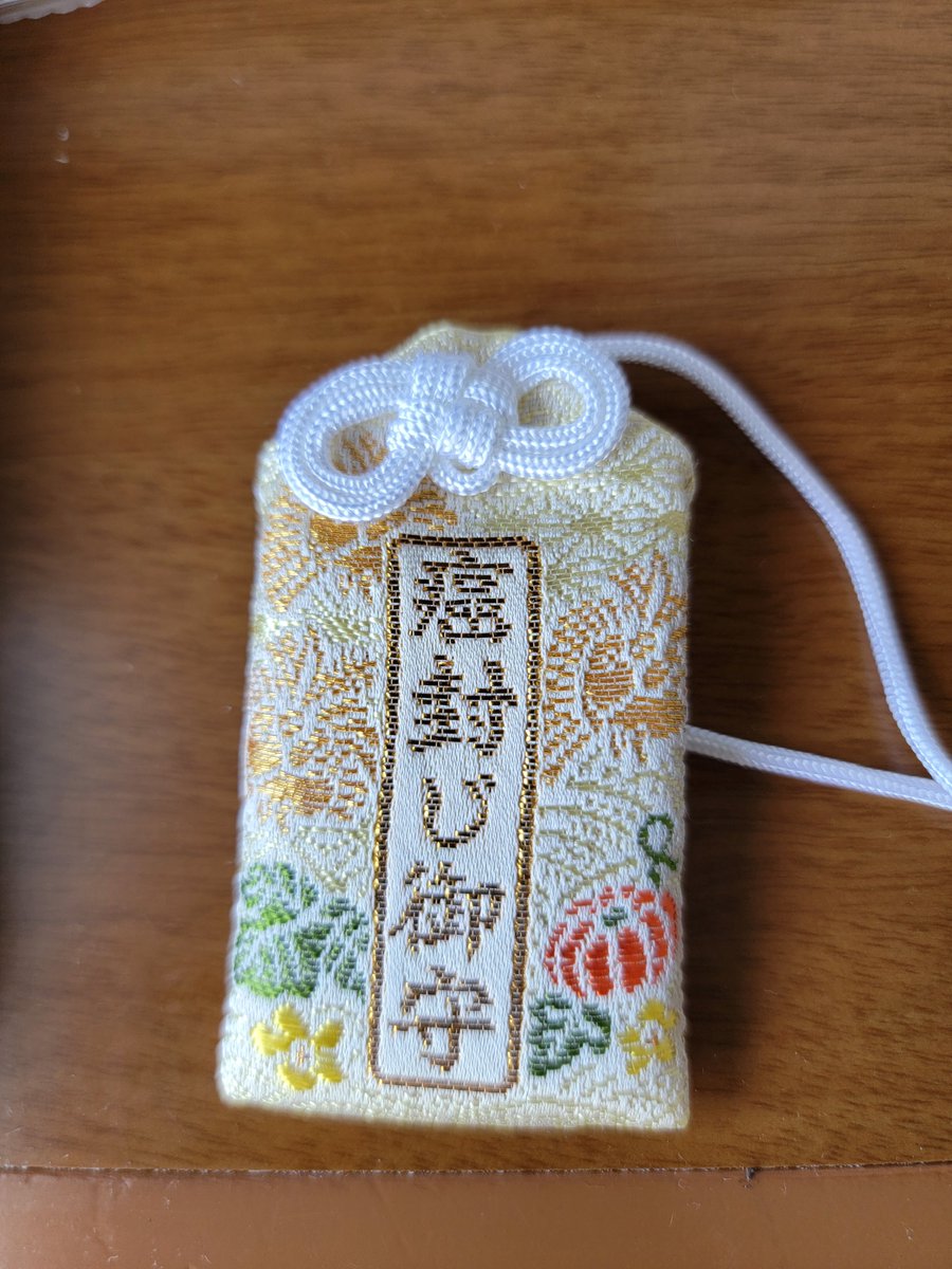 bujin0206's tweet photo. 今日は前職の先輩方がお見舞いに来ていただき、写真のお守りを頂きました。こんなドンピシャのお守りがあるとは！！探していただき、ありがとうございます。

#癌 #メラノーマ #癌封じ #お守り https://t.co/nKVs0MorpB