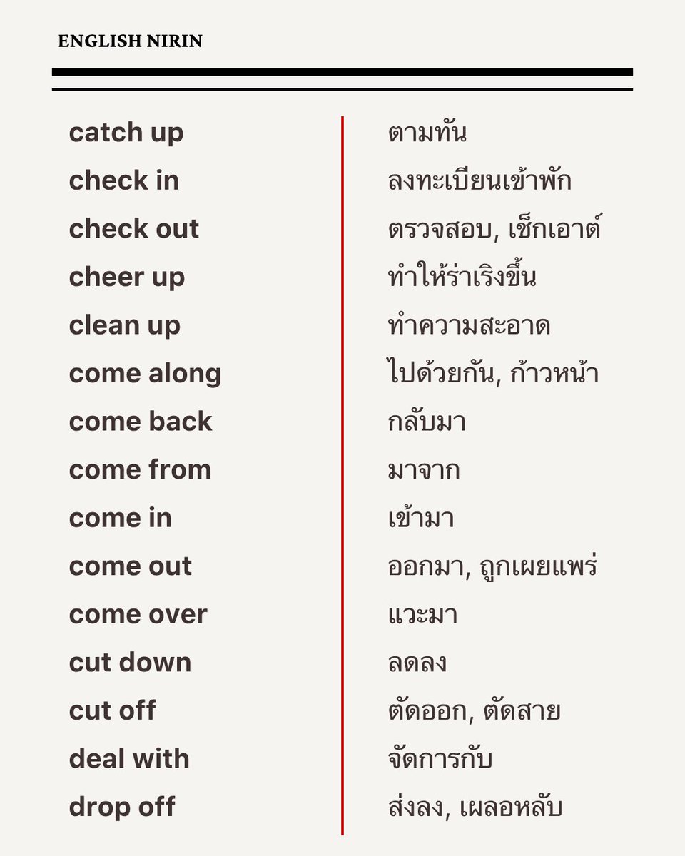 englishnirin's tweet photo. 📖 รวมคำศัพท์ Phrasal verb 🏅
ออกข้อสอบบ่อยๆ เซฟเตรียม TGAT ENG ได้เลย 📩

📣 ติว TGAT & A-Level ENG อัพคะเเนน 80+
อัพคะแนนปังๆกับพี่หมอนิริน : @englishnirin
.
📣 ติวฟรีใน Youtube พี่หมอนิริน ข้อสอบเก่า
ปูพื้นฐาน สอน Vocab เสิร์ช "English Nirin"
.
#Dek70 #TCAS70 #studygram
#ALEVELENG #EnglishNirin #TGATENG