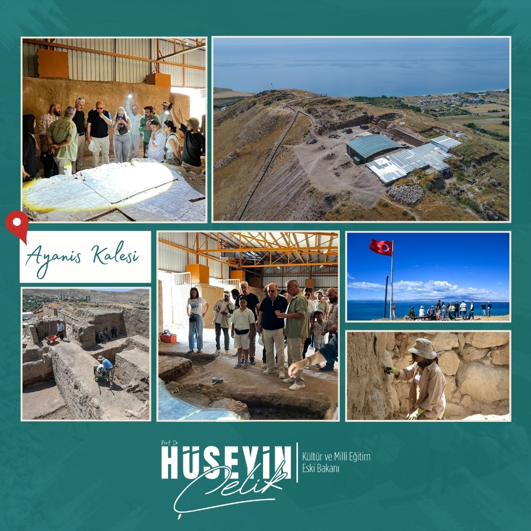 hc_huseyincelik's tweet photo. Van’ın Ayanis Köyü’nde, Urartu Kralı II. Rusa tarafından yaptırılan muhteşem Ayanis Kalesi’ndeki arkeolojik kazıları yerinde görme ve inceleme fırsatı buldum.

Kazı çalışmalarına başkanlık eden Atatürk Üniversitesi'nden kıymetli hocamız Prof. Dr. Mehmet Işıklı’yı ve çalışma arkadaşlarını, büyük bir titizlik ve özveriyle yürüttükleri çalışmalardan dolayı yürekten tebrik ediyorum.

Kazılarla yakından ilgilenen, gerekli lojistik ve mali desteği sağlayan Van Valimiz Sayın Ozan Balcı’ya (@valiozanbalci75 ) ve Kültür ve Turizm Bakanımız Sayın Mehmet Nuri Ersoy’a (@MehmetNuriErsoy) da hassaten teşekkür ediyorum.

Özellikle bazalt kesme taşlardan inşa edilen kale surlarının bütünüyle gün yüzüne çıkarılmasının ardından Ayanis Kalesi’nin de Van Kalesi ve Çavuştepe gibi önemli bir tarih ve turizm destinasyonu hâline  gelecektir.