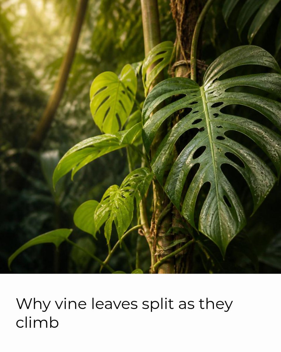 caribbean_seed's tweet photo. Fact: Epipremnum &amp; Monstera form asymmetric leaf fenestrations in brighter, drier canopy zones to cut wind stress and channel light as they mature. Use training stakes &amp; microclimate tips to encourage splits naturally. #Gardening #Plants Tap the link in bio. https://t.co/DQR4mEumvG