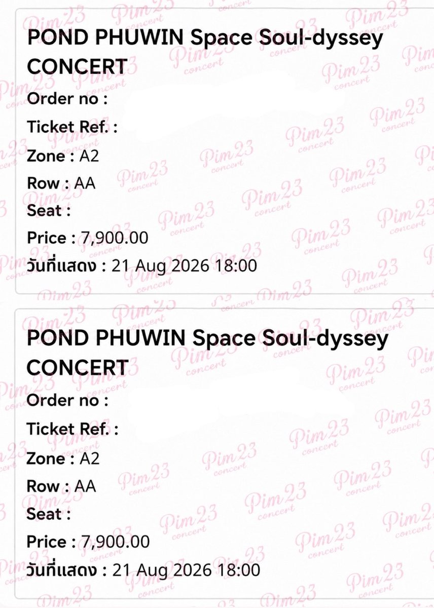 BotconcertPim's tweet photo. ย้ำว่ามีแค่2ใบเท่านั้น
ราคา 13,800

ราคาอัพไม่สูง เขาให้คนไปเองไม่เอาไปอัพต่อ
ขอคนที่พร้อมจบส่ง ปณ.หรือสะดวกไปแลกเองเท่านั้น
#PondPhuwinConcert https://t.co/PDfPsLSURo