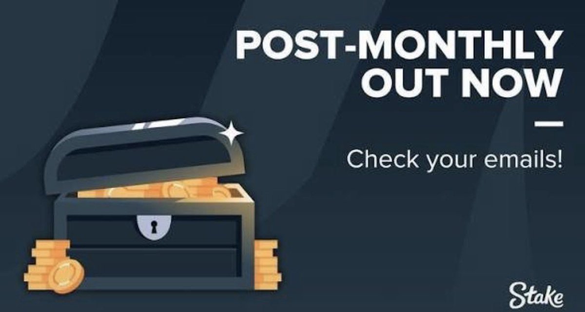 TCKhighlights's tweet photo. POST MONTHLY IS OUT! CHECK YOUR EMAILS! 

LIKE + RT + SHARE YOUR POST-MONTHLY with your @Stake USERNAME! for a chance to win a DOUBLE! 🍀 https://t.co/W1zEwdT5OH