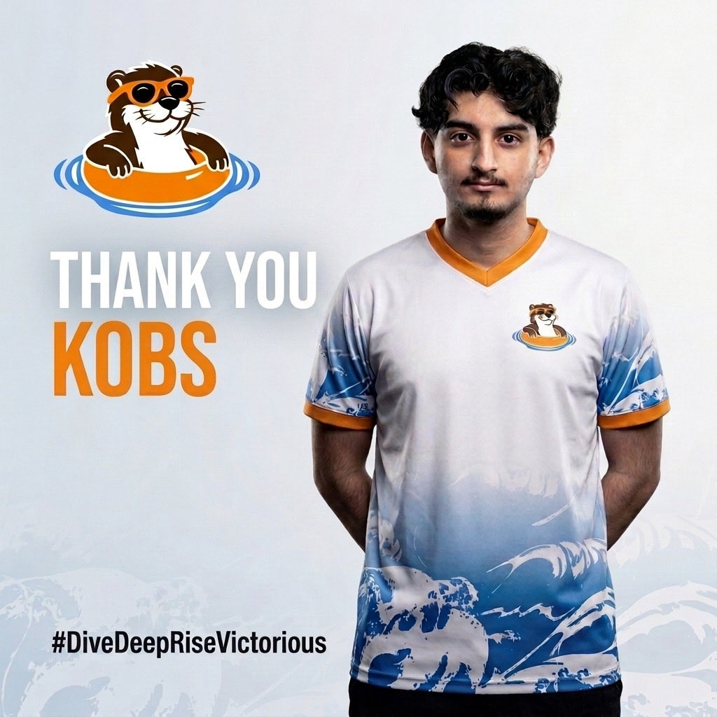 The_OtterSide's tweet photo. Após um acordo entre ambas as partes,hoje despedimo-nos do nosso jungler @Kobsed_ 

Muito obrigado pela entrega e dedicação e boa sorte nas novas conquistas!🏆

See you again on the rift!

#DiveDeepRiseVictorious https://t.co/PoItlmsKNI