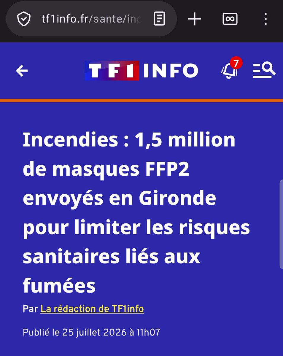 m_vagante's tweet photo. Frankreich schickt 1,5 Mio. FFP2-Masken in die Waldbrandgebiete.
Hat der Bund eigentlich noch welche auf Lager oder wurden die alle verbrannt?
#Gironde #Masken #FFP2 #Waldbrand #Spahn https://t.co/ODekYjv01b