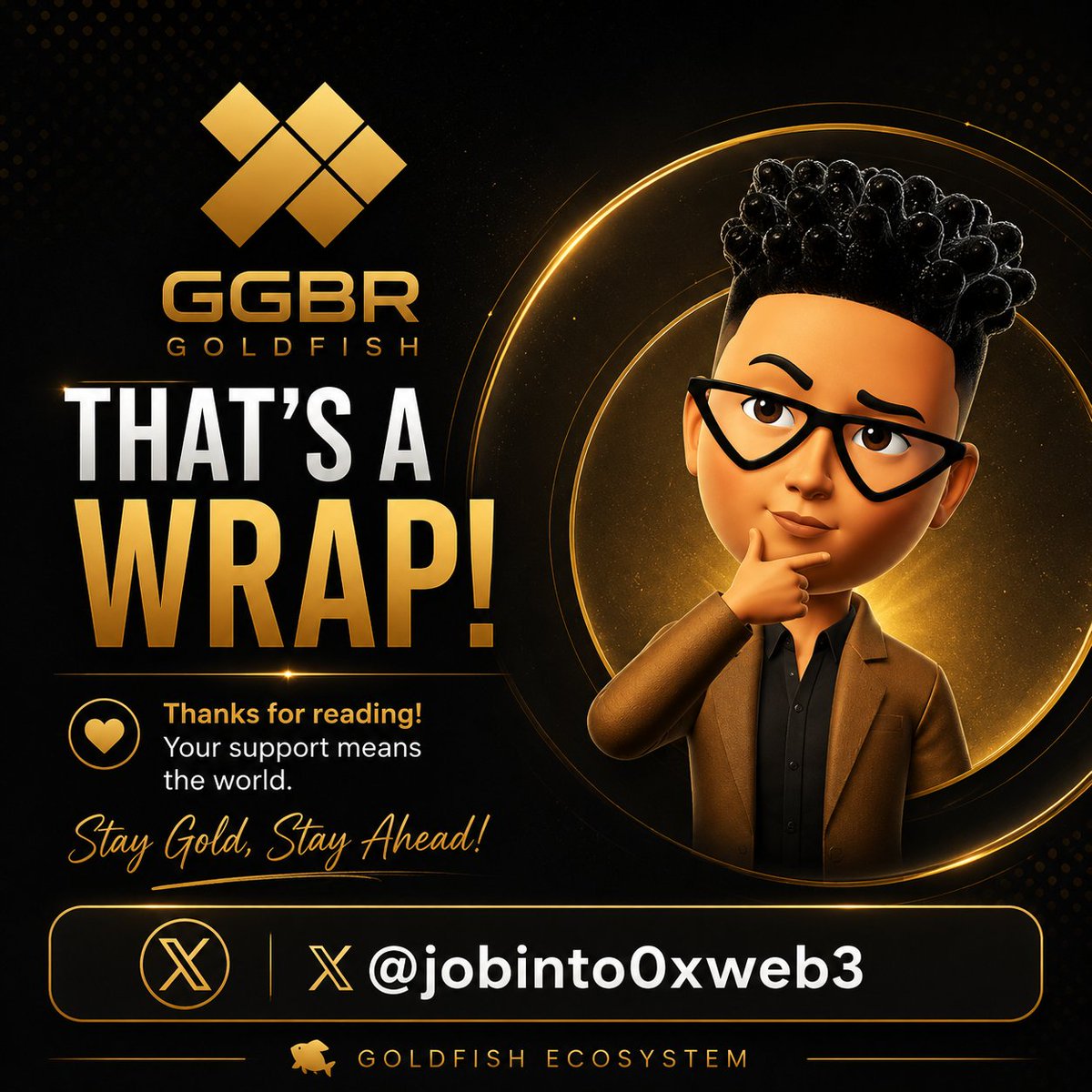 Jobinto0xweb3's tweet photo. @stakemygold The more consistently you engage, the stronger your position becomes. Every action counts toward building your place in the ecosystem.
Start early. 
Stay active. 
Secure your share of $GFIN. ✨

#Goldfish #GFIN #Web3 #DeFi #Crypto #TokenizedGold https://t.co/FfCYspM8x3