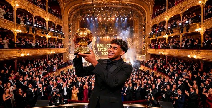 Mchrismfs's tweet photo. 💣‼️ℕ𝔼𝕎𝕊: Lamine Yamal, a giant emerging on the path to the Ballon d’Or. The World Cup has transformed Lamine Yamal from a global talent into a genuine Ballon d’Or contender, giving him a historic chance to break Ronaldo Nazário’s record as the youngest-ever winner of the award.

ℹ️MD