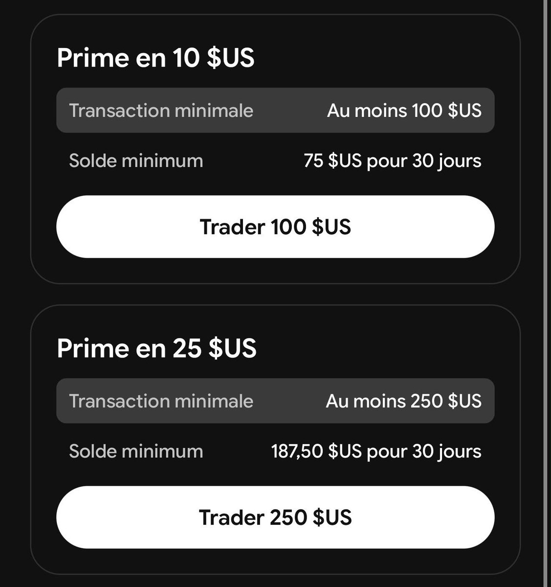 AddictCryptoBoy's tweet photo. BaseApp offre des récompenses 🟦

Si tu as déjà un compte fait-en un nouveau.
Suffit de trader 100$ pour recevoir 10$ ou 250$ pour recevoir 25$.

Il faut hold au moins 75$ pendant 30 jours pour l'offre 1 et 187.5$ pour l'offre 2.

https://t.co/rRgnIugrkh

PS : J'ai perdu mon ancien compte Base App car j'avais pas enregistrer ma seed et j'ai cassé le tél, donc enregistre-là !