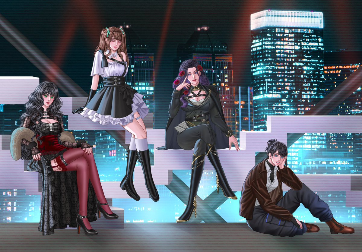 allforlucien's tweet photo. 𝓣𝓱𝓮 𝓖𝓲𝓻𝓵𝓼 𝓸𝓯 𝓛𝓸𝓿𝓮𝓵𝓪𝓷𝓭 𝓒𝓲𝓽𝔂

💜 Celine Yang
💙 Mitsuki 
❤️ Rora Rosellie
💛 Aoshima Mizuki
(Left to right) https://t.co/KokEMahxE3