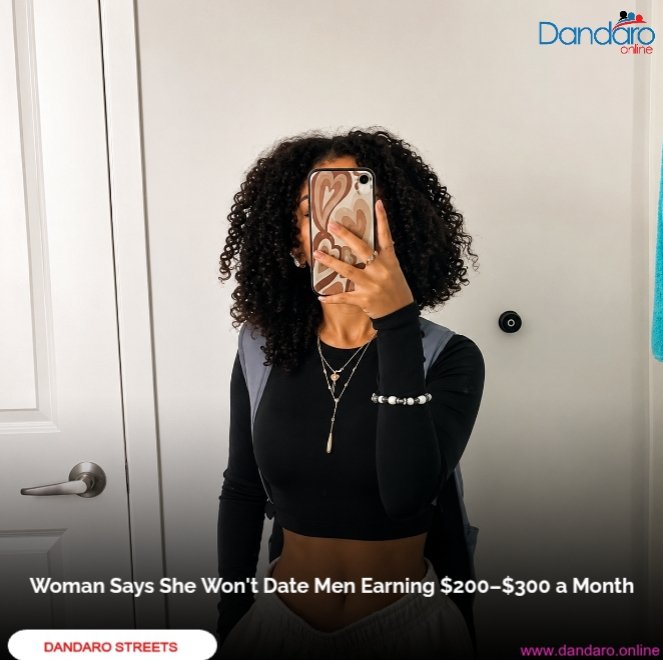 DandaroOnline's tweet photo. #dandarostreets A Zimbabwean social media user has sparked debate after saying she would not choose a partner earning $200 to $300 a month, arguing that financial security is a key factor in the kind of relationship she wants.

Follow our WhatsApp Channel:
https://t.co/N7thWVcn68 https://t.co/renUuIEuh1