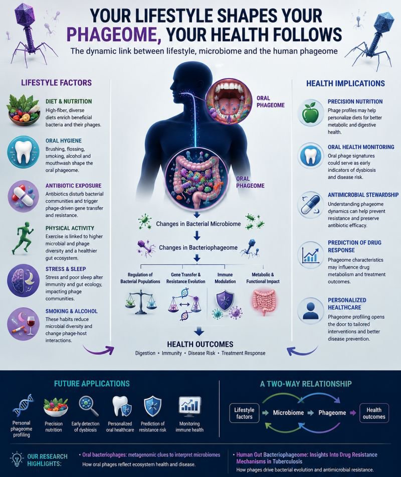 RzaAzi's tweet photo. What if viruses are the missing piece in precision medicine?
Meet the #PHAGEOME: the viruses that infect your bacteria. Your daily habits shape them, and in turn, they regulate your #microbiome, impact drug resistance &amp; control ecosystem stability.

https://t.co/sf0Cr1w7dt https://t.co/Q4tuZmBJ1Y