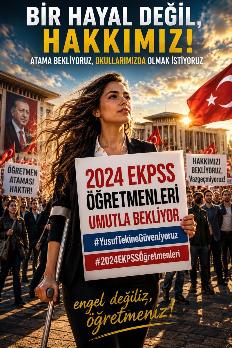 hekimearyenky30's tweet photo. Adalet, bekleyeni unutmamaktır. 2024 EKPSS Öğretmenleri umutla bekliyor.

@RTErdogan @EmineErdogan @Akparti @Yusuf__Tekin @fuatoktay @tcbestepe @oktay_saral @iletisim @tcmeb
#FileninSultanları
#YusufTekineGüveniyoruz #2024EKPSSÖğretmenleri https://t.co/OHKPcaYq0R