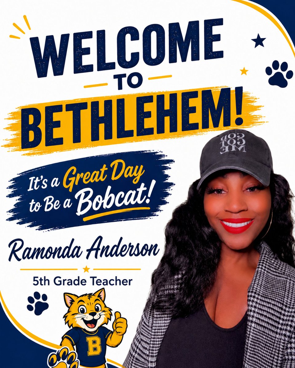 BethlehemES_HCS's tweet photo. Welcome to the Den! 💙💛 The newest members of the Bethlehem family are talented educators who are ready to bring their passion and commitment to our Bobcats. We know this is going to be an incredible year of teamwork, growth, and student success. #OneBethlehem🐾 https://t.co/eQcloBDFOz