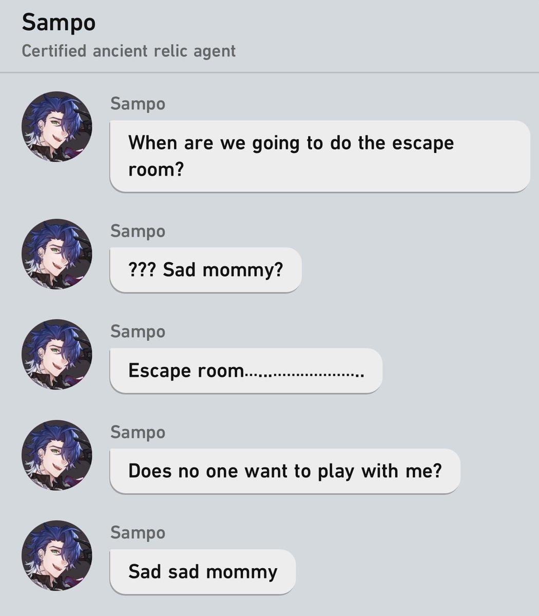 DailySamkle's tweet photo. Sad sad mommy #sampohsr #sampokoski #honkaistarrail https://t.co/9LJ1nUQOOx