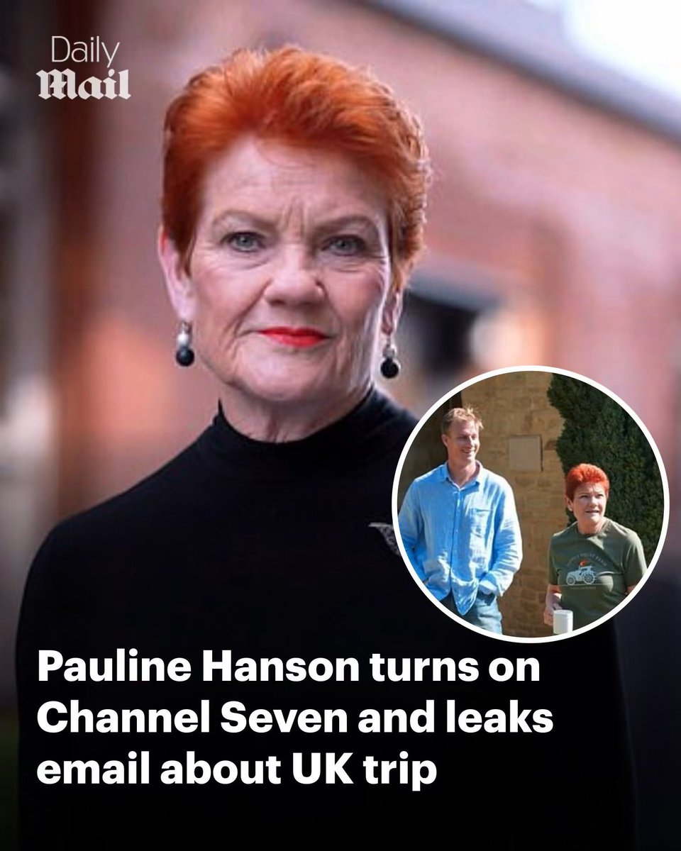 JillMarinelli1's tweet photo. Pauline Hanson is once again showing why so many Australians admire her no-nonsense style. After Channel Seven’s Spotlight program aired what she and One Nation branded a stitch-up of her recent UK trip, the One Nation leader didn’t just complain-she went public and leaked the original email from a Seven producer that revealed the network’s true pitch. That email had urged her to travel to Britain specifically to explore so-called uncontrolled immigration, suggested meetings with figures like Nigel Farage, and even floated the idea of discussing travel arrangements, implying the network might help cover costs. Hanson posted the correspondence to social media, making it clear the final program bore little resemblance to what had been proposed and that the focus had shifted in ways she felt misrepresented her fact-finding mission. Seven later confirmed the email was genuine but insisted it was just one of hundreds of exchanges. 
By refusing to stay silent and instead shining a light on the behind-the-scenes communications, Hanson has once again demonstrated the kind of direct, transparent approach that has long made her a formidable and popular figure in Australian politics.