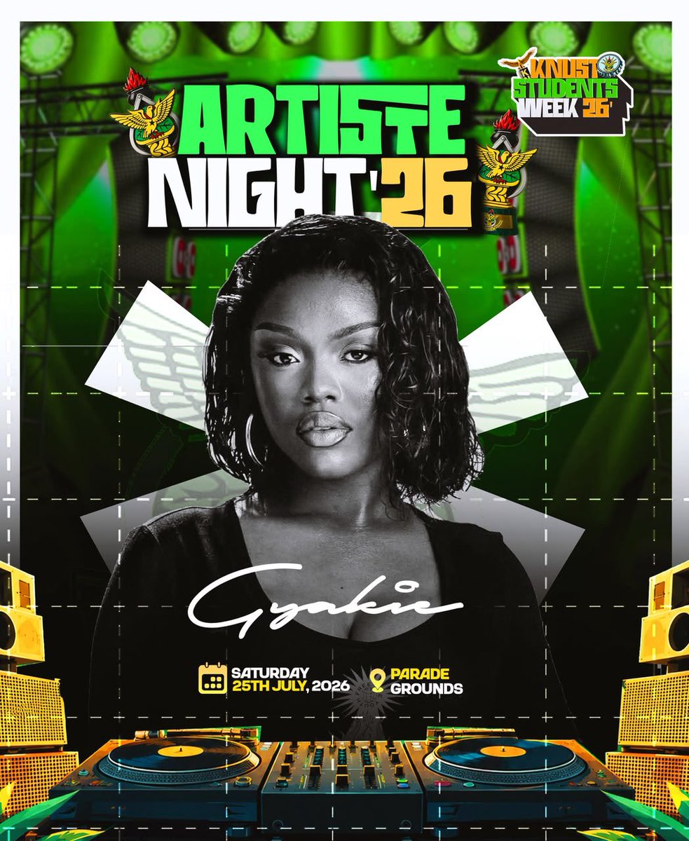 watsuptek's tweet photo. A surprise package has arrived! ๐๐ฅ
Artiste #4: Gyakie
#WatsuptekReport #KNUSTSRCWeek26 https://t.co/683HhjVXWt