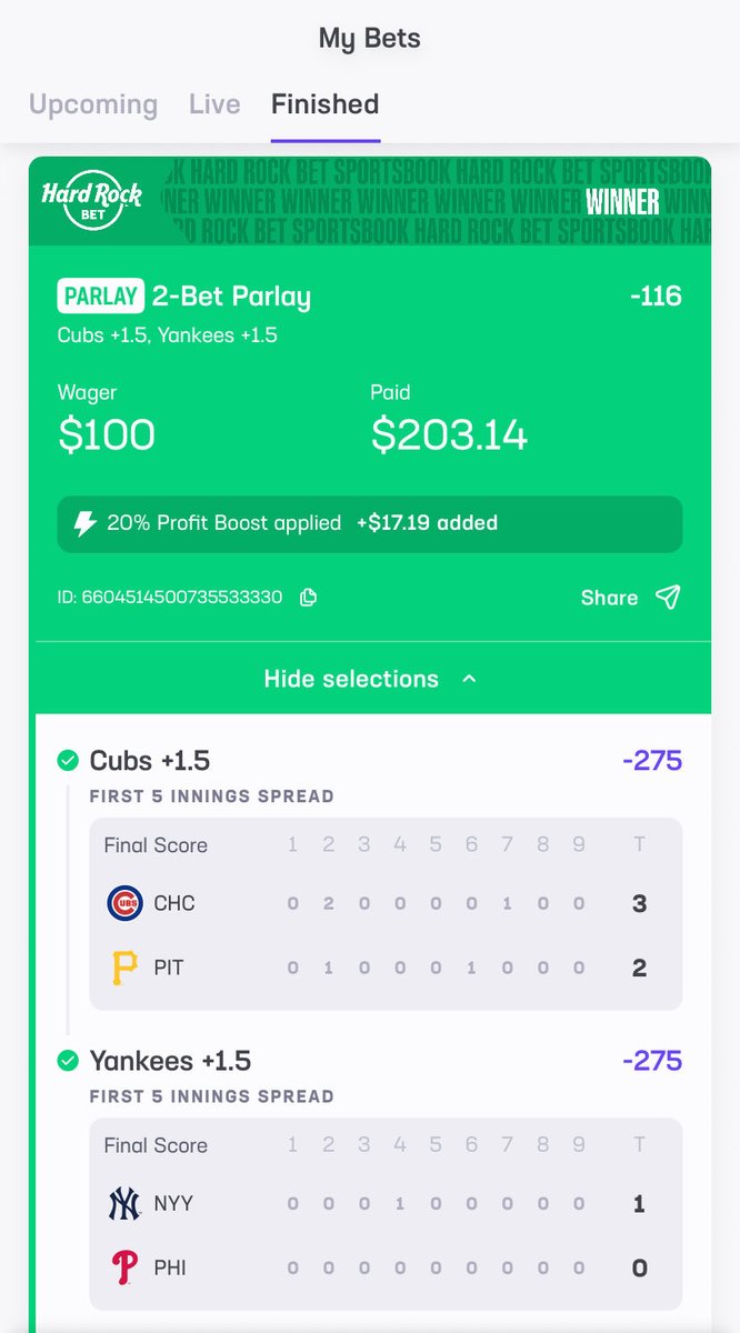 Koolbeans37347's tweet photo. #doubleup #parlay https://t.co/m61R9aPv9O