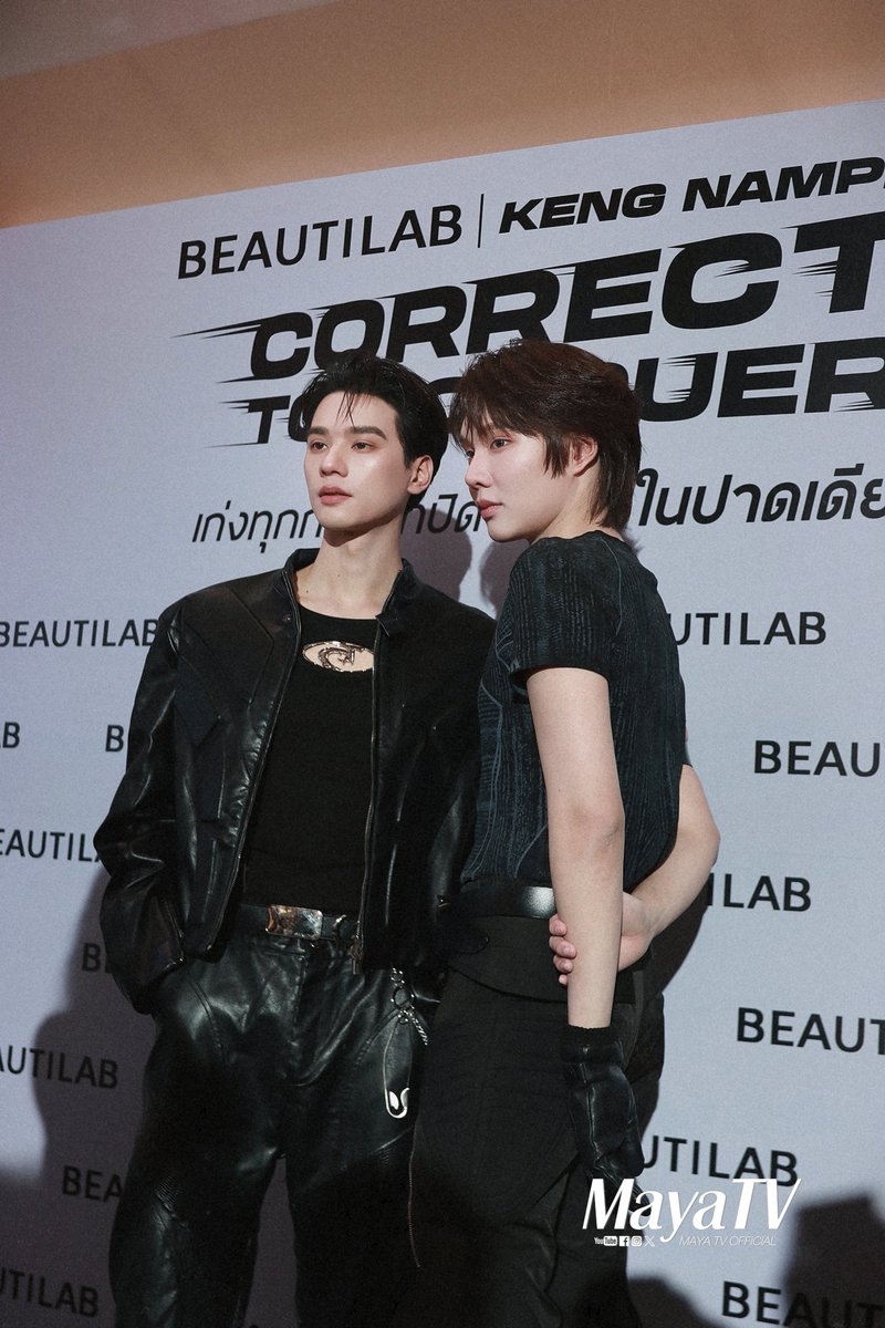 mayaonline2002's tweet photo. Snapshot #MAYATVOFFICIAL | เก่ง-น้ำปิง #KengHarit #nampingster ในลุคสิงห์นักบิด 🏁🏍✨️เปิดตัวในฐานะพรีเซนเตอร์คู่แรกของ BEAUTILAB

🎬🔗https://t.co/2zEkFTdlR2

KNP CORRECT TO CONQUER

#BEAUTILABxKENGNAMPING
#KengNamping #เก่งน้ำปิง
#BEAUTILABxKengNampingCorrectToConquerFansEvents 
#เก่งทุกการปกปิดมั่นใจในปาดเดียว