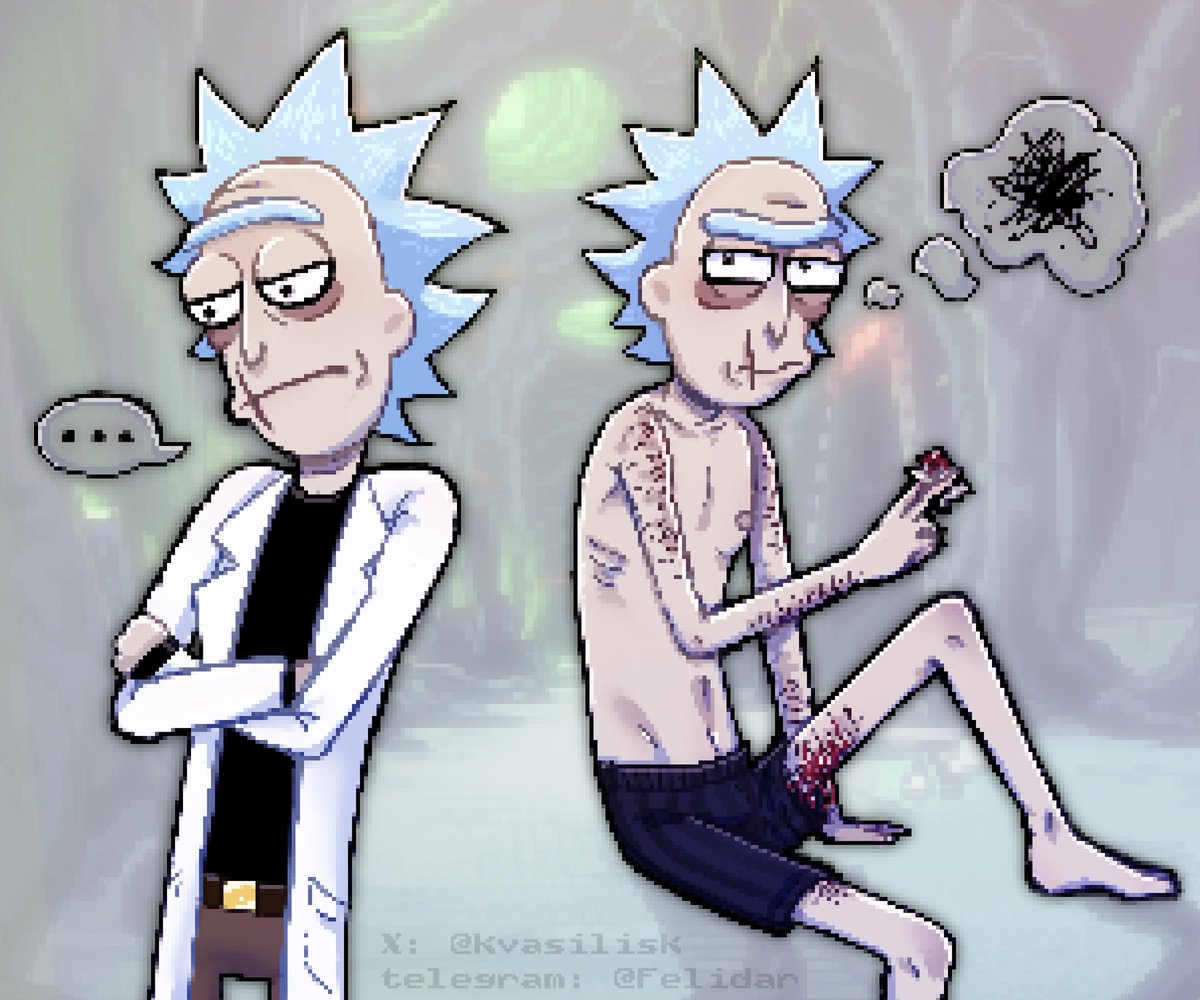 kvasilisk's tweet photo. DONE! #evilrick #ricksanchez #rickandmorty https://t.co/kby95A1Pa1