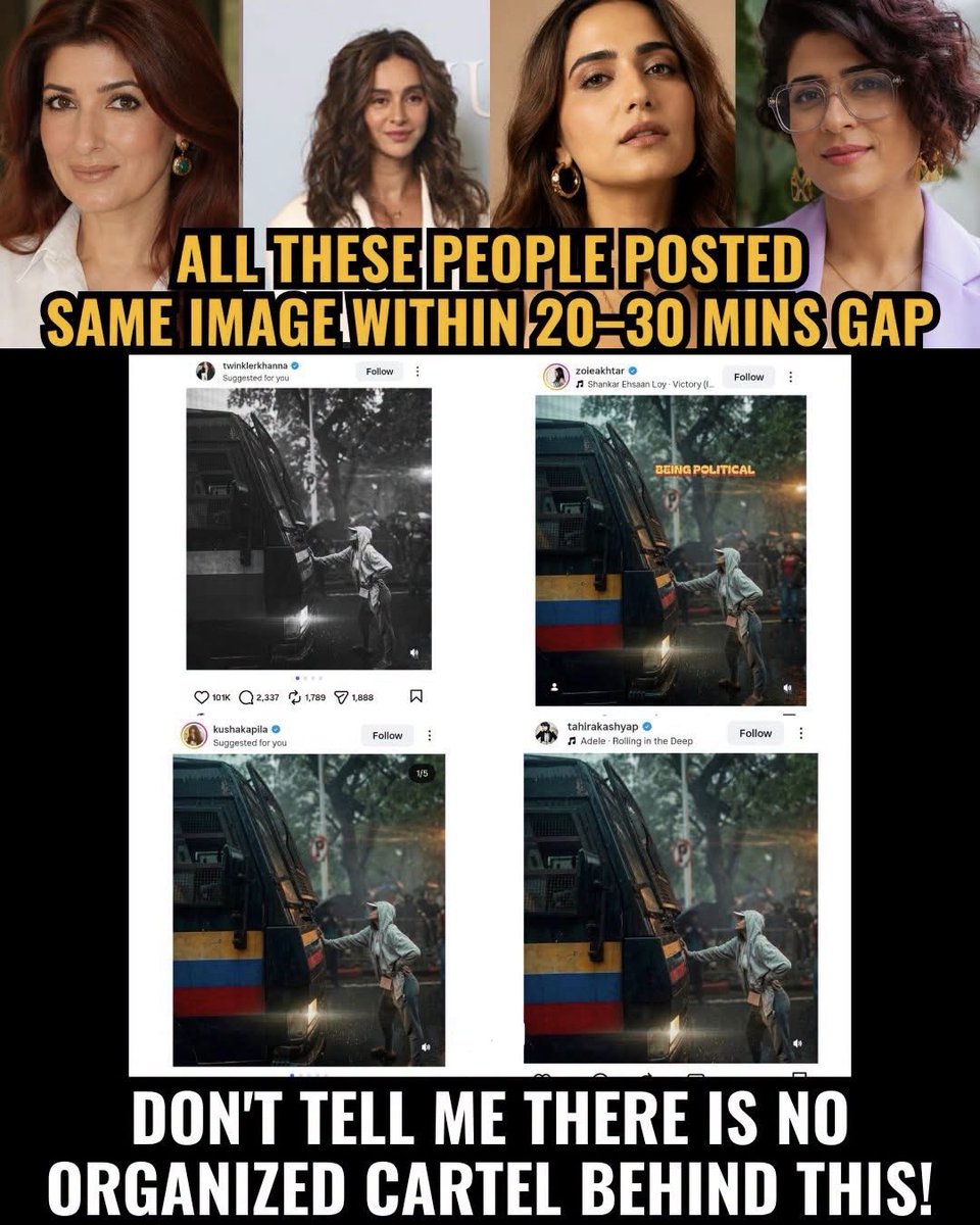 tathvamasi6's tweet photo. This is how their toolkit works. All who expose them will be out of work in Urduwood. https://t.co/0inU8LsiZF