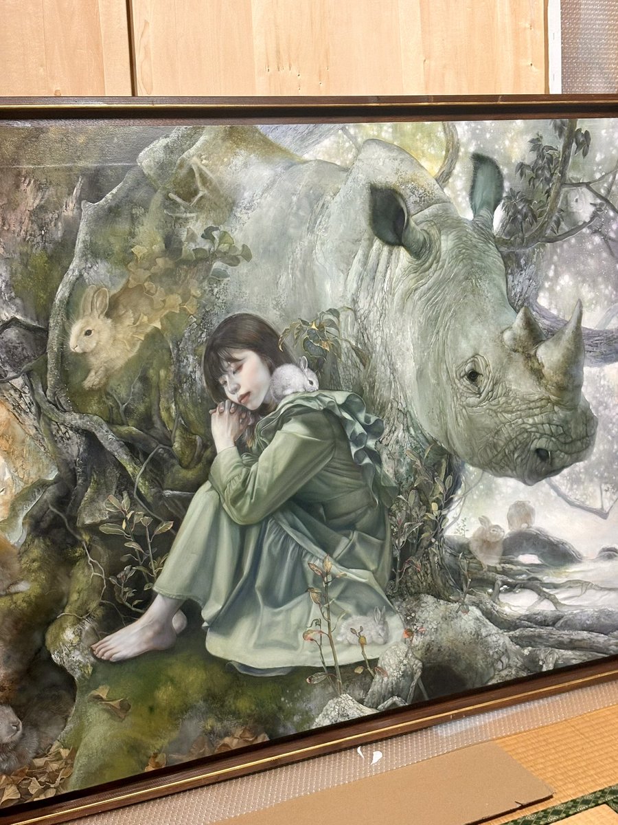 minosakura_m's tweet photo. 「白日会展」の出品作品が、本日帰ってきました。
今年も巡回展へ選出いただけてとても嬉しかったです。誠にありがとうございました。
そしていつも搬入出を請け負ってくださる運送屋さんに心より感謝申し上げます。 https://t.co/opO09e4jMr