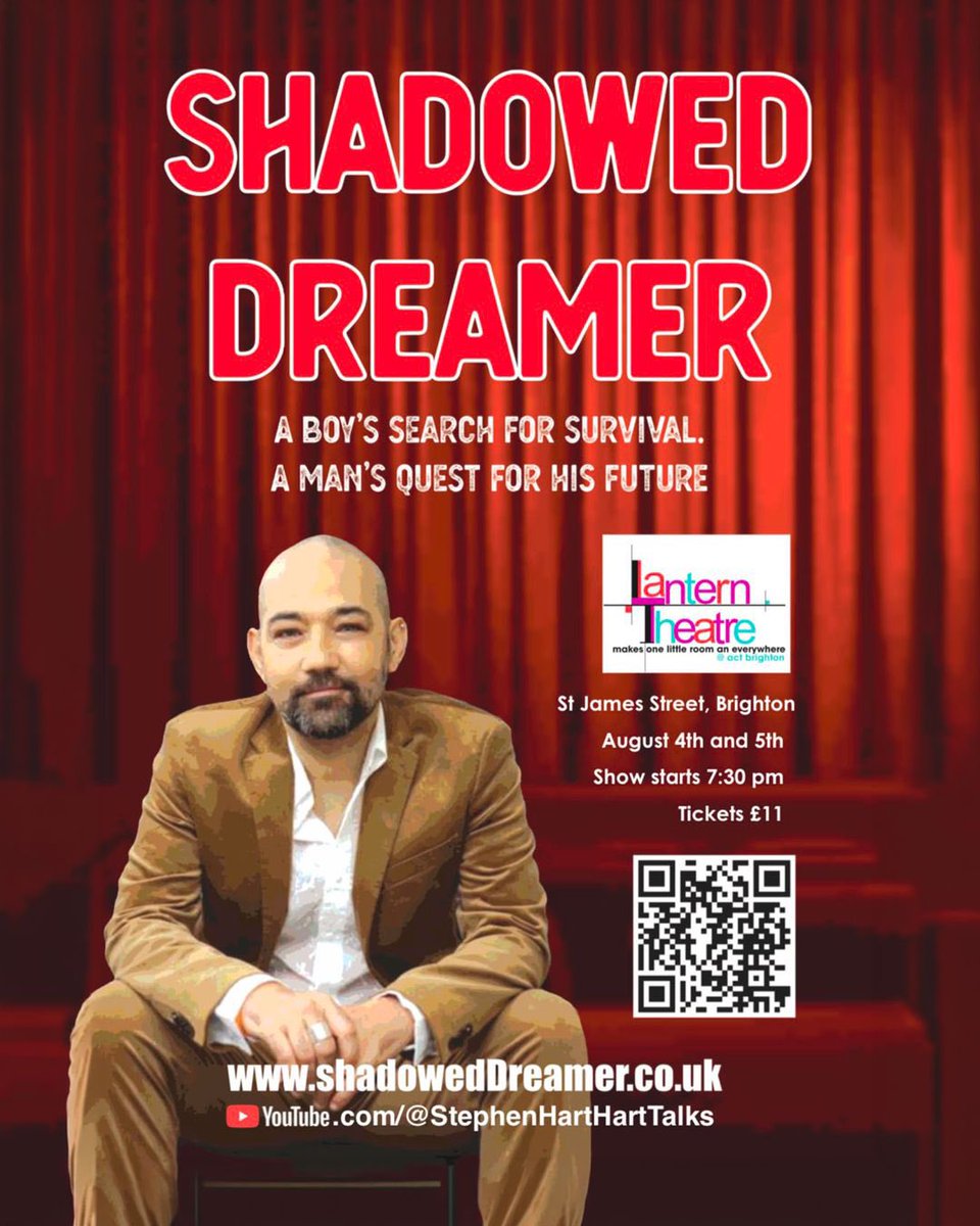stephenhart72's tweet photo. Have you got your tickets for Shadowed Dreamer in Brighton on Aug 4th &amp; 5th at the Lantern theatre yet? Tickets available from this link https://t.co/OL7hbv5k8z
Don’t miss out! ❤️ https://t.co/zofd1RvTh7