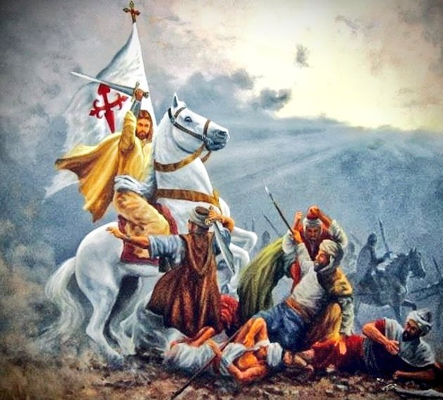 monte_auseva's tweet photo. SANTIAGO MATAMOROS, EL GRAN ENEMIGO DEL ISLAM

Las crónicas medievales narran la aparición del apóstol, a caballo y espada en mano, en auxilio de los cristianos españoles en su lucha contra los musulmanes.

🧵Dentro hilo👇🏼 https://t.co/ryqc2uY4PI