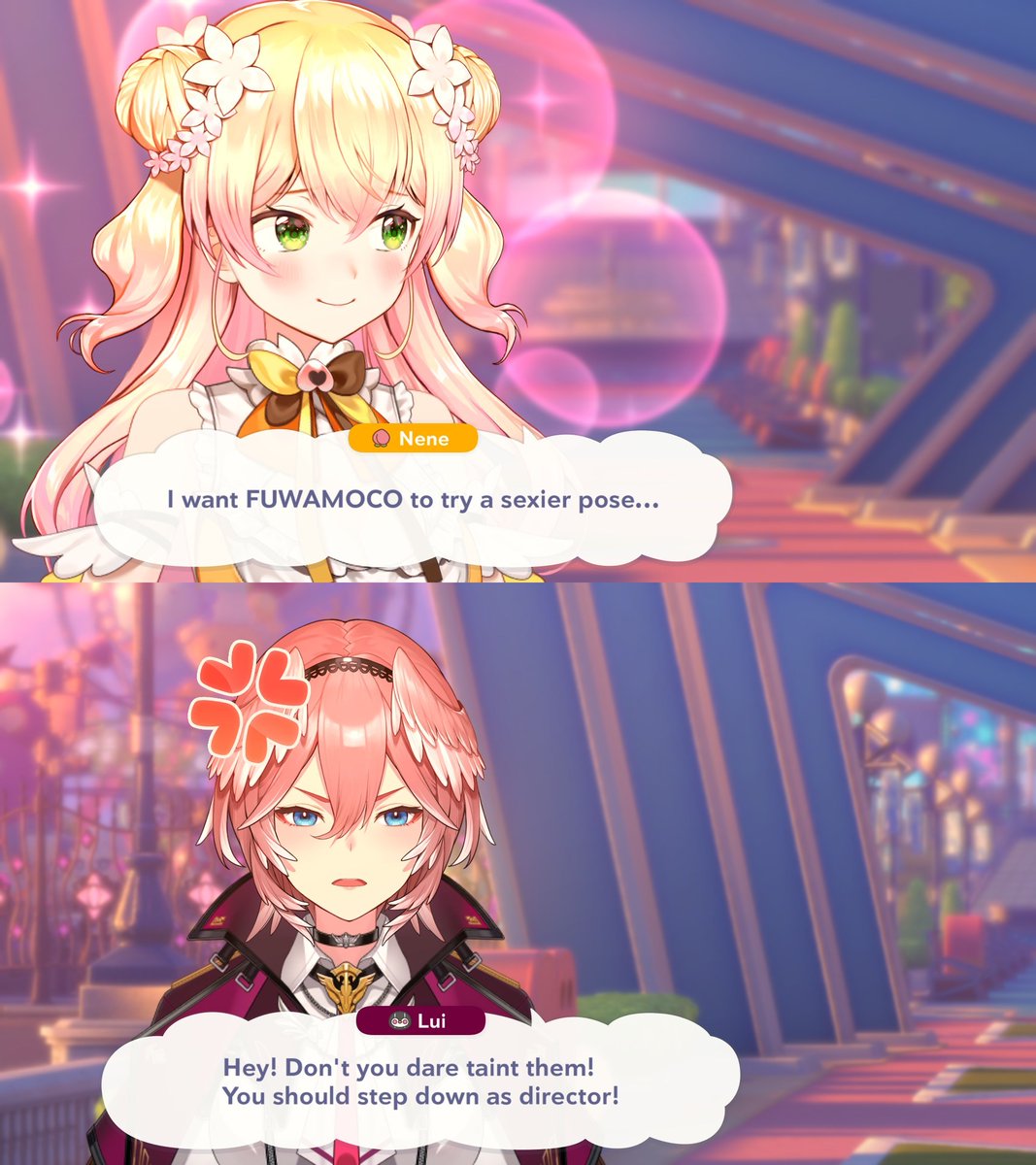 Sieg689's tweet photo. Lui-nee's reaction is spot-on lol #holodori https://t.co/piMfKBnuOz