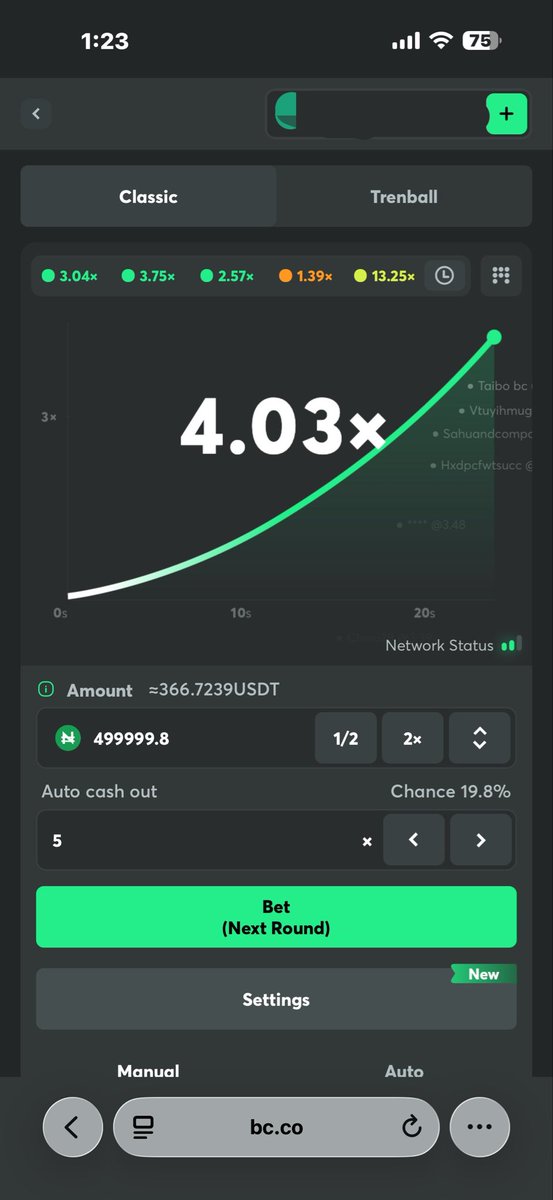 Talentedvirtual's tweet photo. The trending chart looks pretty good at this moment for banker signal as usual 

 banker:                  .     X5.00           auto cashout is trending now

Time frame: 1:23PM        Till      4:30PM

Register and play via link: https://t.co/vKEmIysD5N

Deposit 1 millionaire and start your rollover 

Check my pinned video here to navigate and cashout…..