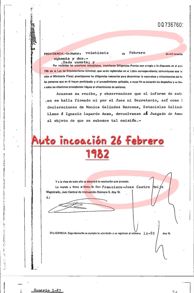 ConsuorF's tweet photo. 1. Está también #impune. Su causa judicial fue a parar a uno de los jueces de la cuadrilla PREVARICADORA, Castro Meije, aunque en este caso el sumario estuvo abierto 5 años, vistos los antecedentes de este juez y sin poder acceder al sumario, me atrevo a afirmar que actuaría de la misma forma que actuó con el resto de víctimas. Muy probablemente lo que ocurrió fue que al unir las diligencias practicadas por el juez de Amurrio observó que venían sin firmar y ordenó su devolución para que las volvieran a mandar pero firmadas.
Sé muy bien lo que suele ocurrir en estos casos cuando están por medio estos jueces (el juzgado de Amurrio no recibe el requerimiento o envía de vuelta firmadas las diligencias y se extravian durante años en la Audiencia Nacional, el caso es que solo ordenó esta chorrada, lo de la firma y ni una sola diligencia de investigación...)
Hace tan solo seis días tuve que denunciar de nuevo a este juez 👇🏿