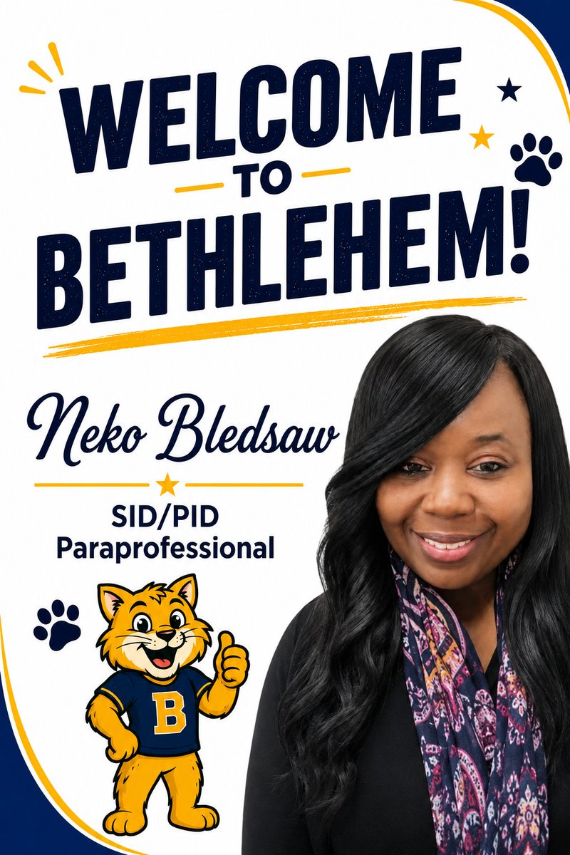 BethlehemES_HCS's tweet photo. We are proud to welcome a wonderful group of new team members who are bringing fresh energy, valuable experience, and a shared commitment to helping every Bobcat thrive. We are excited for all that we will accomplish together this year. #OneBethlehem🐾 https://t.co/W3GrATXfuL