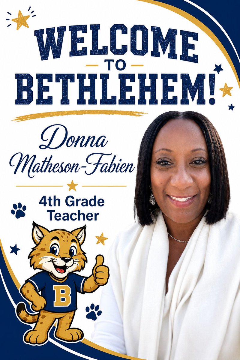 BethlehemES_HCS's tweet photo. We are proud to welcome a wonderful group of new team members who are bringing fresh energy, valuable experience, and a shared commitment to helping every Bobcat thrive. We are excited for all that we will accomplish together this year. #OneBethlehem🐾 https://t.co/W3GrATXfuL
