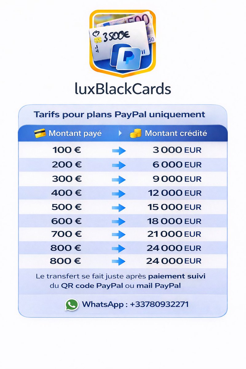 luxBlackCards's tweet photo. Ce n’est pas un rêve, c’est un système

Vous avez toujours pensé que certains ont des raccourcis financiers ?
C’est vrai. Et maintenant, c’est à votre tour d’y accéder.
💼 Lux BlackCards – pour ceux qui savent reconnaître les vraies opportunités.

https://t.co/4GgXzZ0VHM https://t.co/qOmBaQpc8k