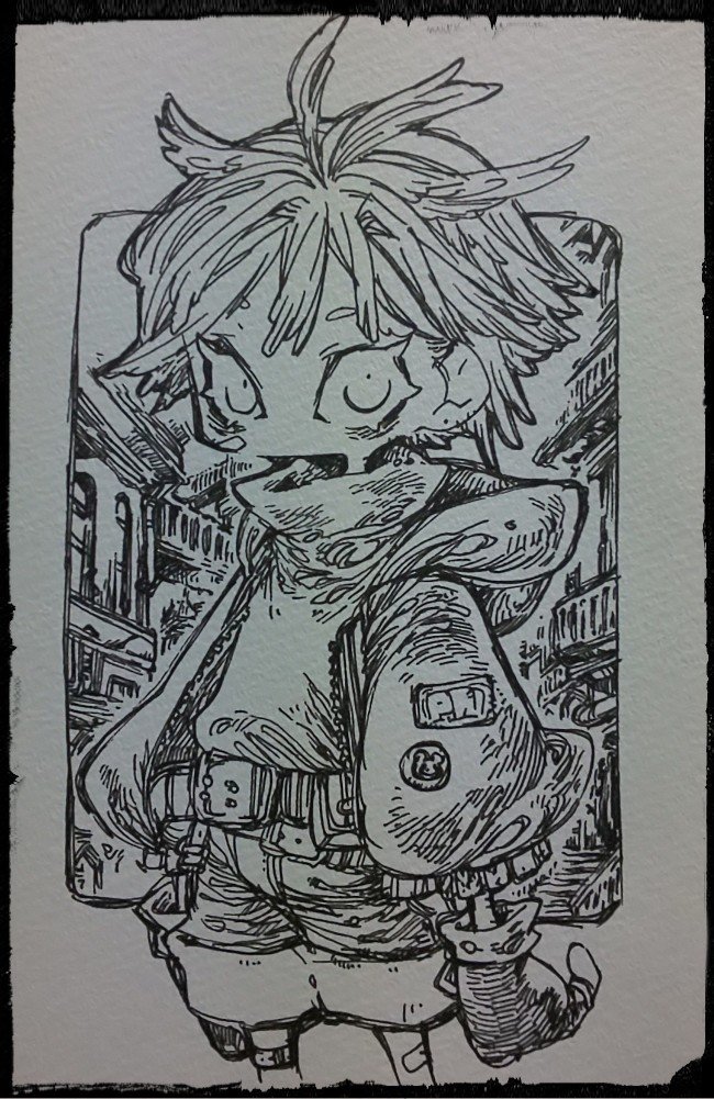 ponkithi1126's tweet photo. 1発描きチャレンジ https://t.co/9nWbMzeQLw