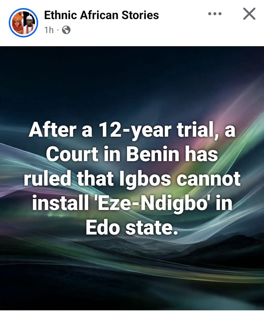 GodwinAmana's tweet photo. WHAT IS IT ABOUT THE OBSESSION AGAINST IGBO KINGS IN FOREIGN LANDS?

Just recently, there have been a lot of backlash against the coronation of EZE-NDI-IGBO in different places outside Igboland. It happened in Ghana. We remember vividly the South African experience and now this! https://t.co/mOzWVQ5Q4G