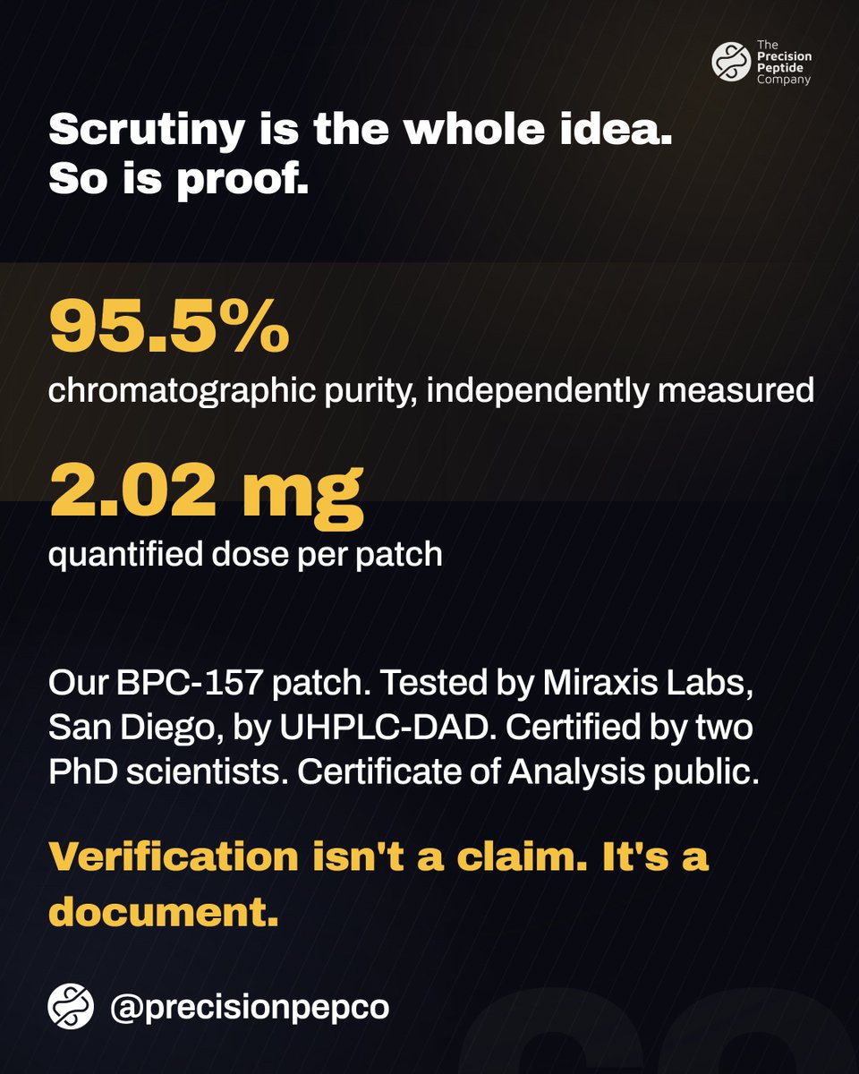 The Precision Peptide Company tweet media