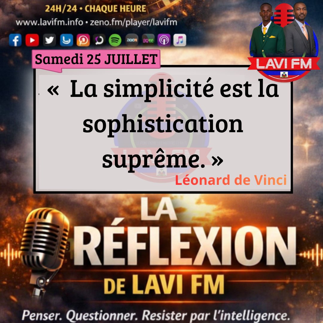 lavifm's tweet photo. LA RÉFLEXION DE LAVI FM https://t.co/pnA89NOZfL