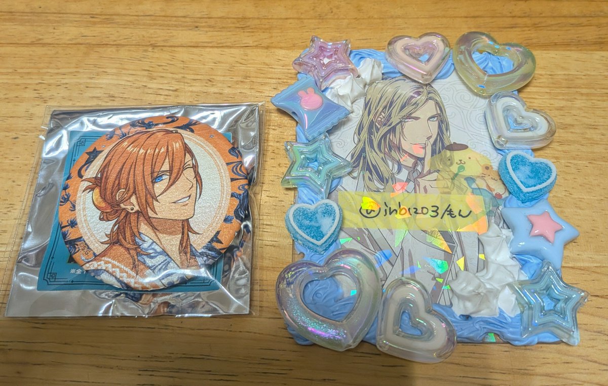 jnb1203's tweet photo. 【交換】うたプリ　グラショ　缶バッジ　浴衣
譲）レン
求）カミュ
郵送交換希望です。 https://t.co/Ej5I9Wtwdd