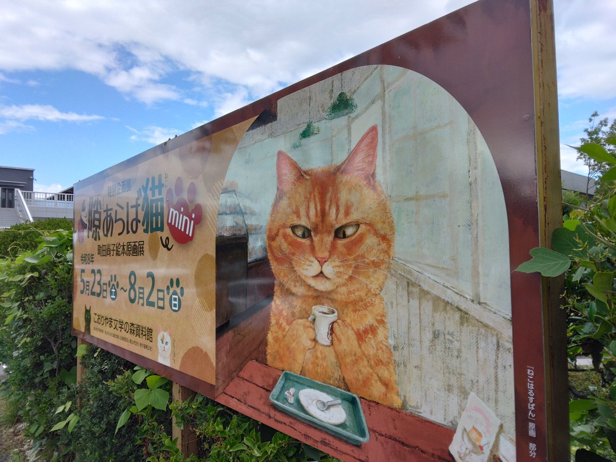 ill24244's tweet photo. それはそれとして猫が足りない！というあなた！『こおりやま文学の森資料館』にて【隙あらば猫～町田尚子絵本原画展～】が開催されています！絵本やグッズ販売、書き下ろし原画もあり、猫好き必見の展示となっております！繊細に描かれた毛並みを近距離で見られて大満足！ぜひ癒やされに行ってください https://t.co/GMlu6Msnfu