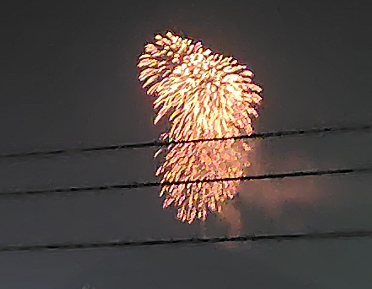 dolls_tree's tweet photo. 画像粗いけど😅今年初花火〜🎆 https://t.co/zIoRCAUKbF
