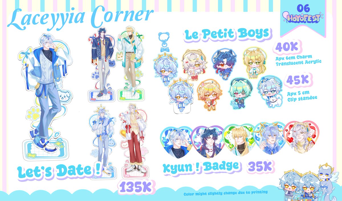 laceyyia's tweet photo. 🔁&amp;🩵 appreciated

Hewo this is my #HOYOFEST2026 catalogue! 🌸
📍Booth no.6
📅30 Jul - 2 Ags 2026 @ PIM 3
⭐️#HonkaiStarRail
Booking form [25-27 July]
 https://t.co/vUEkyqpskp

See you at #hoyofestID !🌸 https://t.co/s5BHKUlqIg