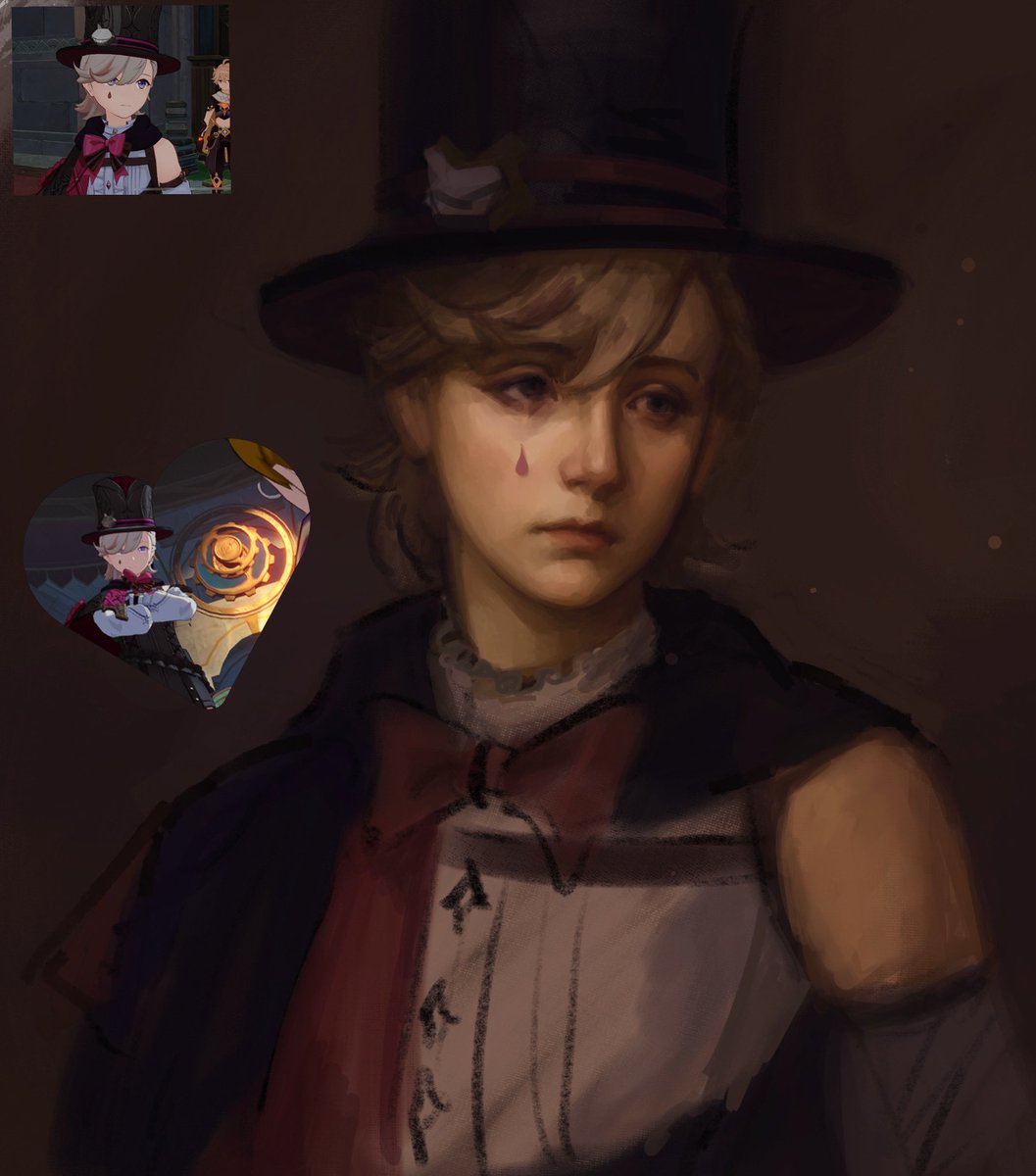 L2006integral_'s tweet photo. Will delete later but quick semi rendered Lyney sketch I’ll finish this WIP later #Lyney #GenshinImpact #原神 #GenshinImpactFanart #wip https://t.co/mUHZpeZQdg