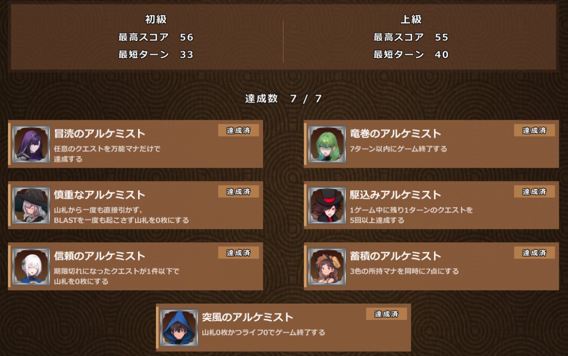 heri31253's tweet photo. 『The Blast Alchemist』、ひとまず全実績解除しました……！
頭を使いながらもサクサク進められて、とても遊びやすいです！
楽しい！

#ウディコン https://t.co/6BMm7ZtIDx