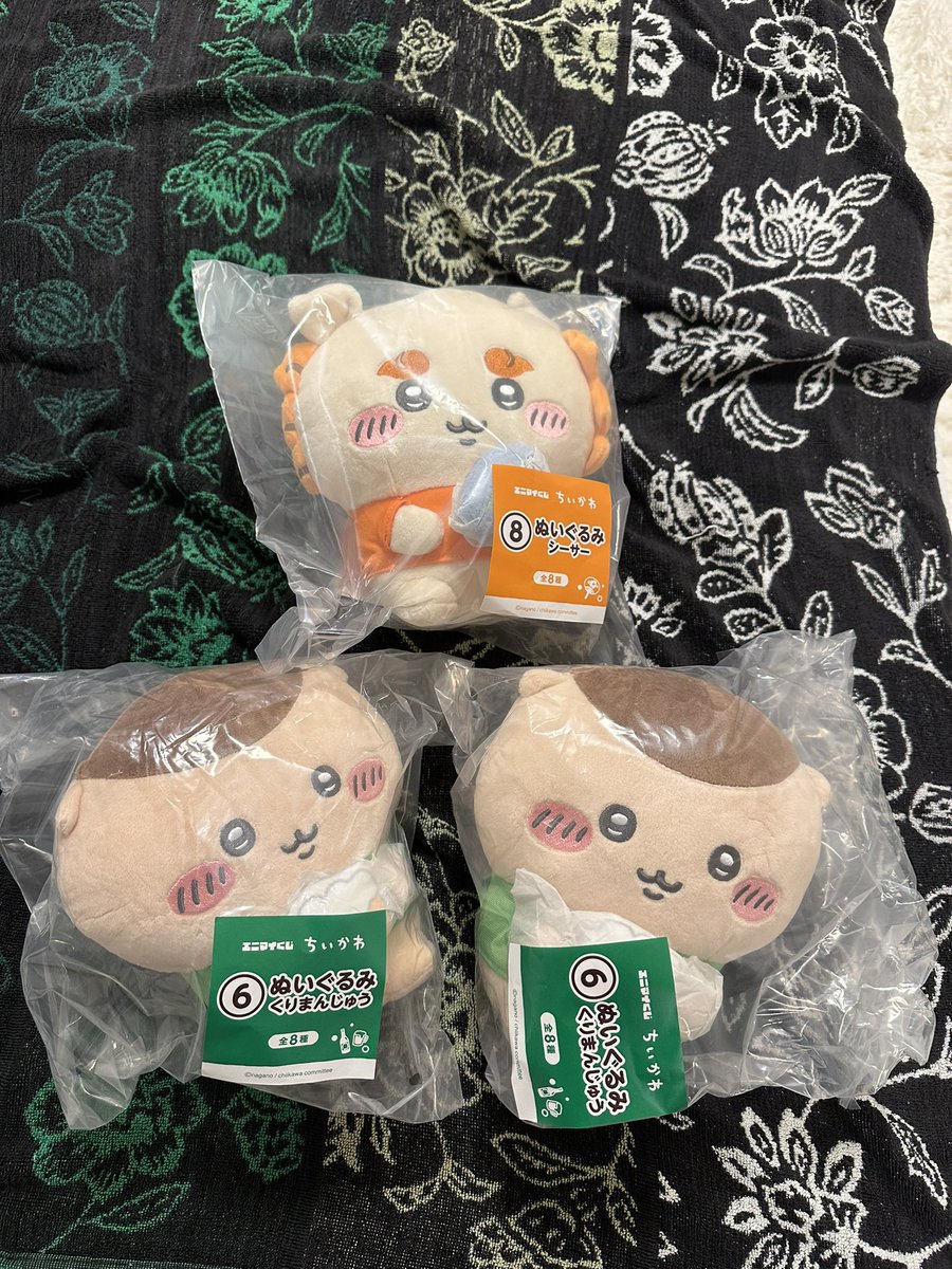 abukuma5246's tweet photo. 【交換】 ちいかわ エニマイくじ セブンイレブン 一番くじ 

譲 : ぬいぐるみ
　くりまんじゅう ✖️2  シーサー

求 : ぬいぐるみ　古本屋　カニ　モモンガ

郵送でのお取引希望です💫
お気軽にお声がけ下さい！！！
 
#ちいかわ https://t.co/LJ6nNe23l7