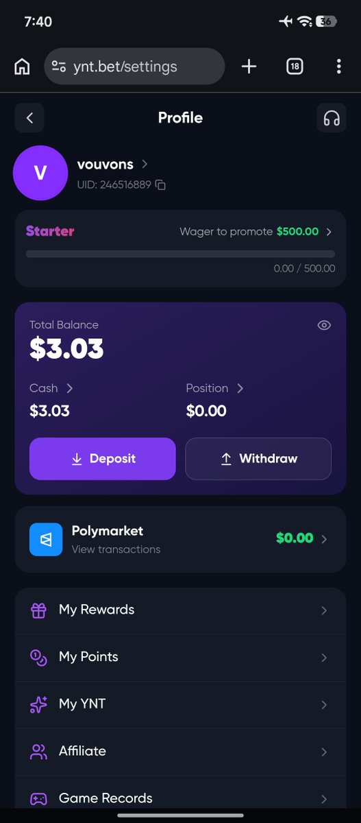 vonschain's tweet photo. @AFCryptoX @Yntbet lucky af

0xcd36bf333fbf00cc2a20a5276c0b34b772f2918fd411efb6085d3aa12faa9033 https://t.co/dWkKFsOZsm