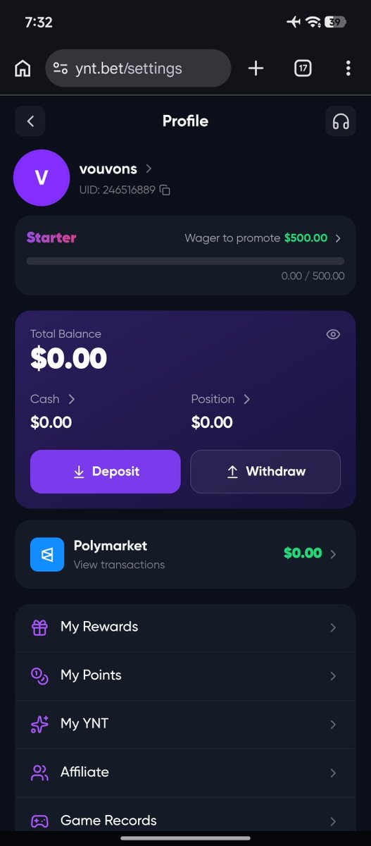 vonschain's tweet photo. @AFCryptoX @Yntbet lucky af

0xcd36bf333fbf00cc2a20a5276c0b34b772f2918fd411efb6085d3aa12faa9033 https://t.co/dWkKFsOZsm