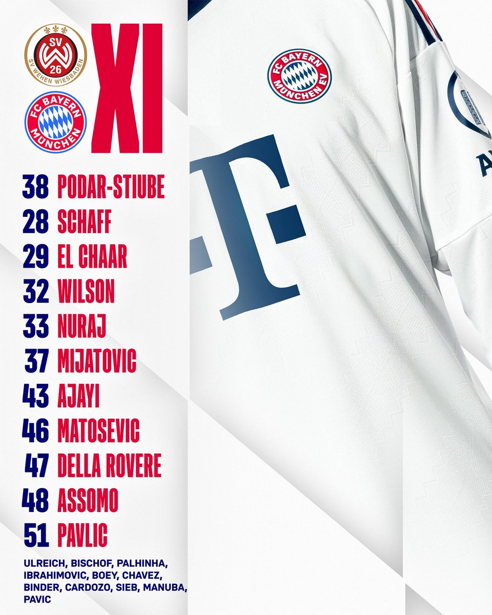 k_munchen08's tweet photo. XI OFICIAL FRENTE AL WIESBADEN!!

#MiaSanMia #Pretemporada https://t.co/9IdL8kX0qO