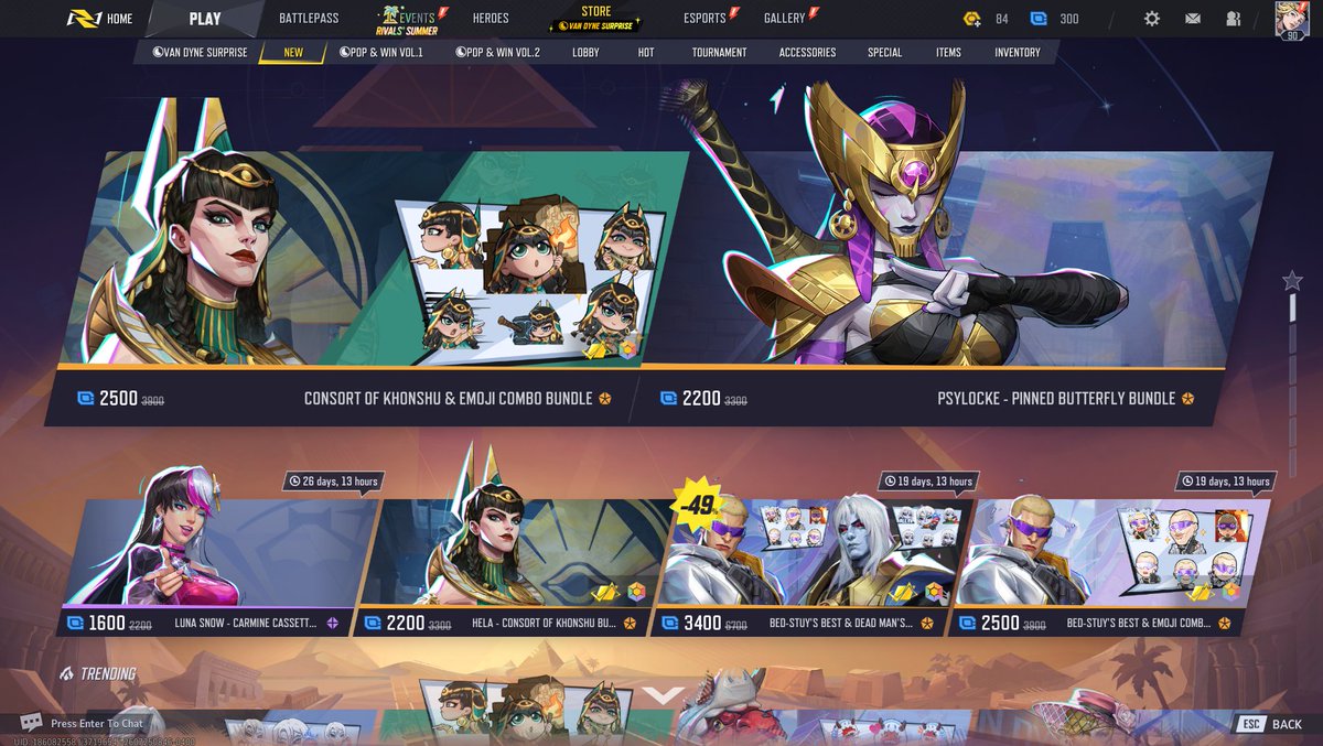 sysunnn's tweet photo. Wait…I just had THE BEST idea. We’re gonna let it run for longer I’ll explain why later.

🦋Sysunn's Surprise Giveaway Time! Please read carefully and pay attention!

Giveaway Gift: ANY skin of your choosing under the NEW or HOT tab.

NOTE: Excludes pass skins because I cannot gift those directly ALSO excludes characters that are bundled TOGETHER like Jubilee/Rogue or Jubilee/Wolverine. One or the other if that makes sense.

ANY SINGLE CHARACTER SKIN/BUNDLE IS AVAILABLE TO CHOOSE FROM.

✨RULES:

🦋LIKE AND RETWEET THIS TWEET 
🦋COMMENT THE SKIN YOU DESIRE
🦋FOLLOW ME

GIVEAWAY ENDS THIS THURSDAY @ 12 PM EST WITH THE WINNER(S) ANNOUNCED LATER THAT NIGHT WHEN THE SHOP UPDATES. THERE WILL BE THREE (3) WINNERS TOTAL! 

Why am I waiting until the shop updates? 

🦋Because out of the three (3) winners, I will randomly select one (1) to receive an additional surprise skin of their choice between, Age of Ultron Scarlet Witch and AOU Ultron himself.  

This means that while there will be three (3) winners total each receiving a skin of their choice, one of those winners will receive an additional skin, totaling two (2) for themselves!

Good luck and may probability flow in your favor ❤️ #MarvelRivalsㅤ
